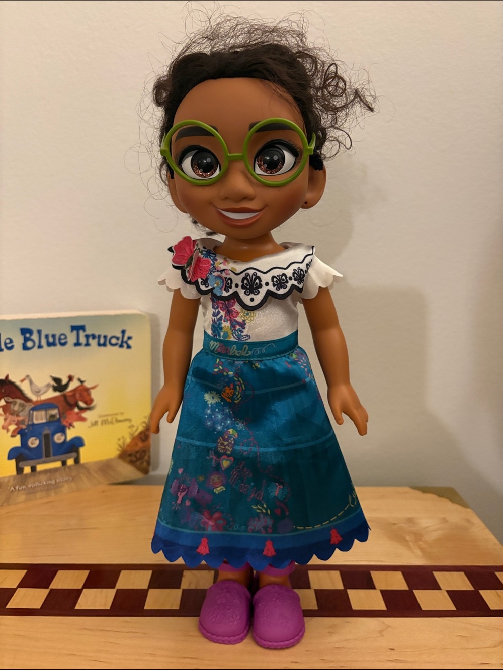 Disney Mirabel Doll with Green Glasses - Teal Dress